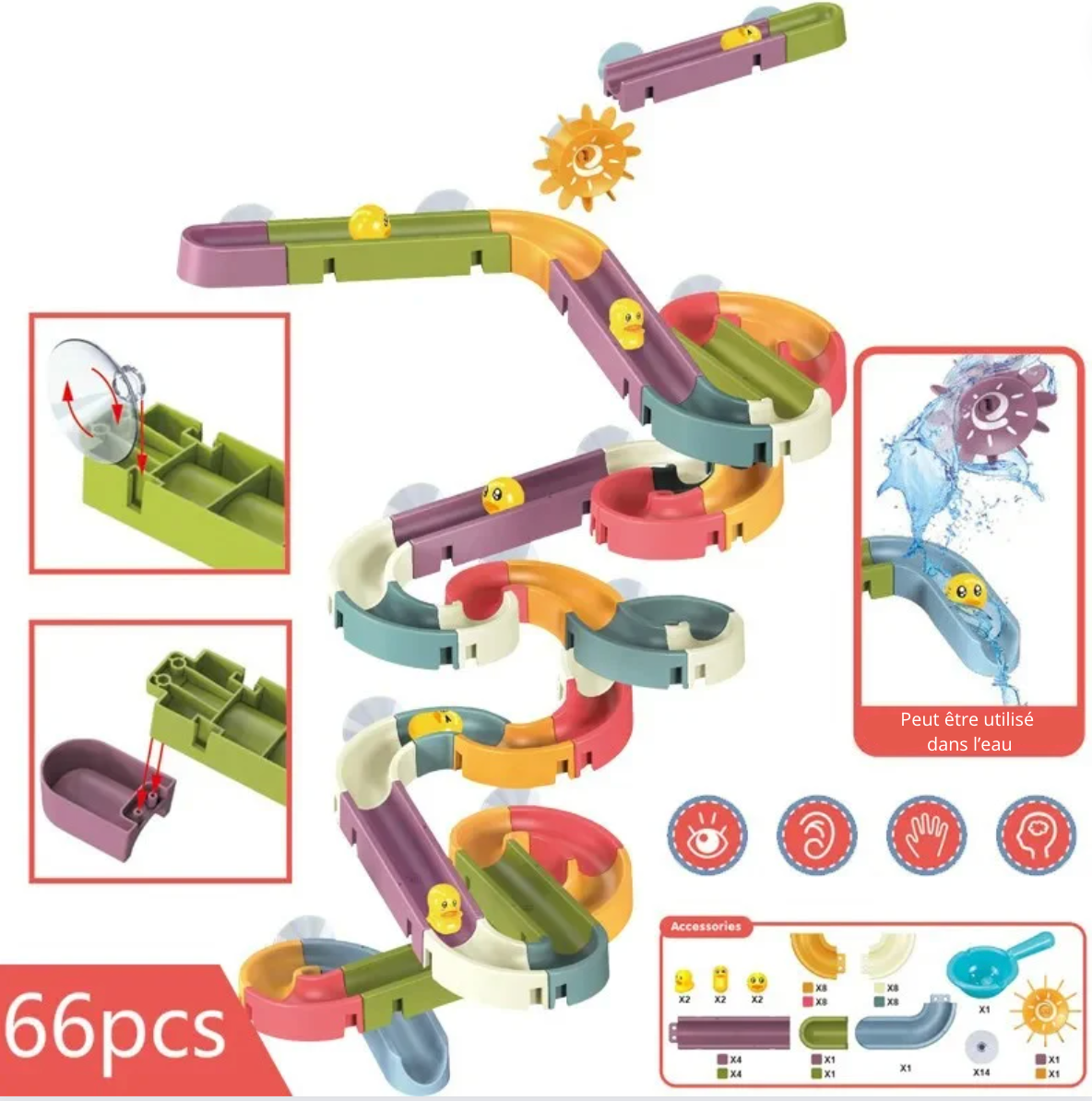 Jouet de bain - Canards et toboggans | Water Toy™