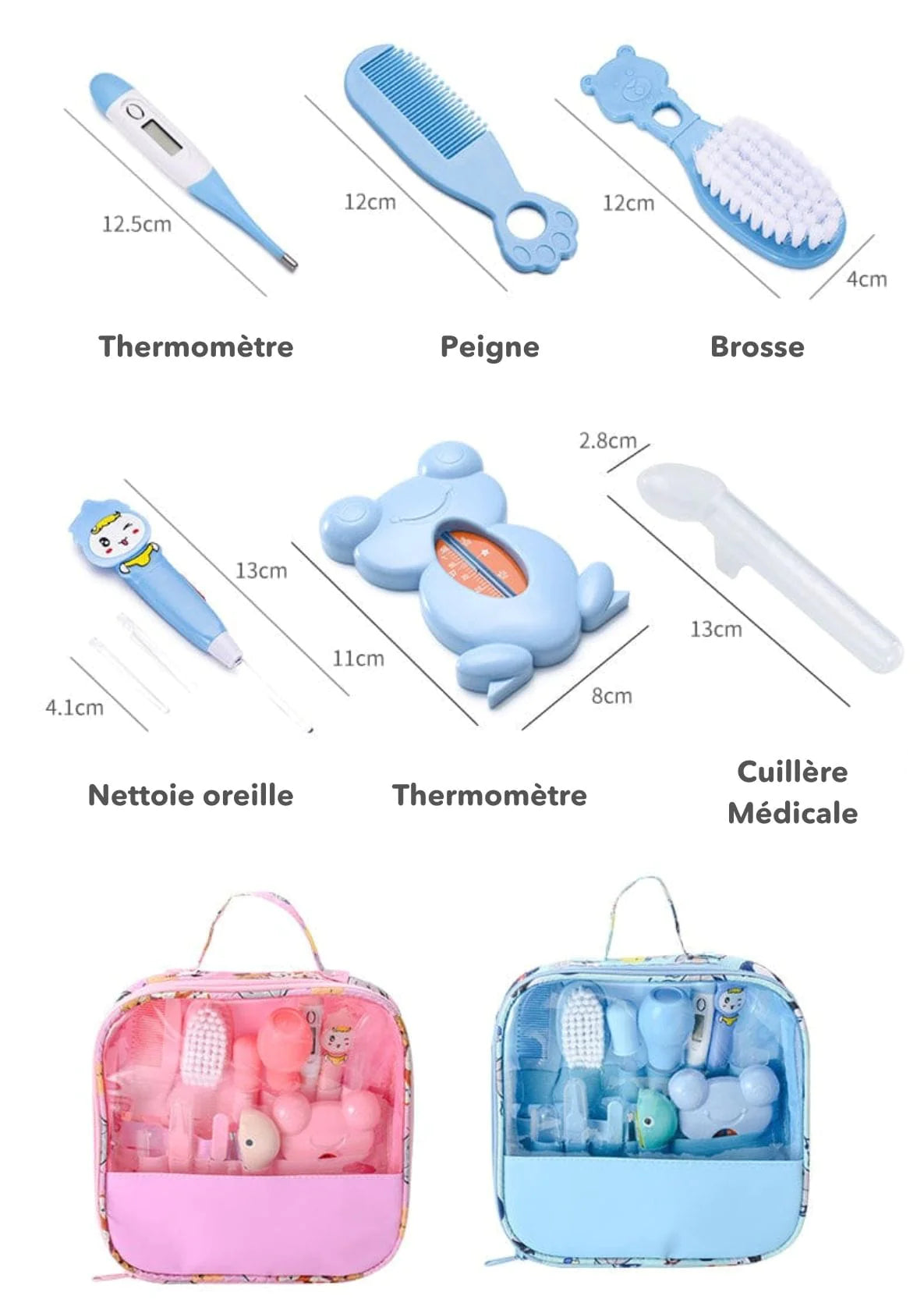 Trousse de soin bébé 13 accessoires | Baby care kit™