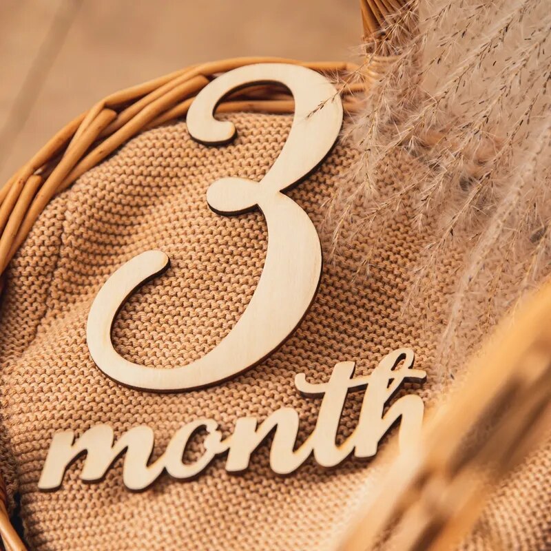 Cartes étape de bébé en bois | NumberLand™