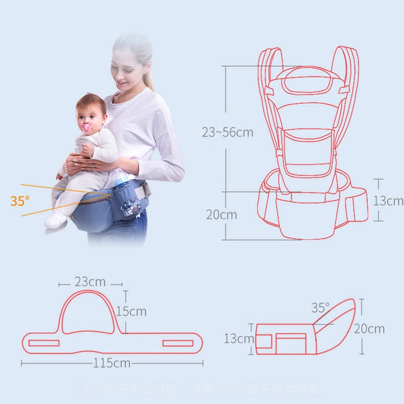 Porte-bébé ergonomique 6 en 1 I BabyCarry ™