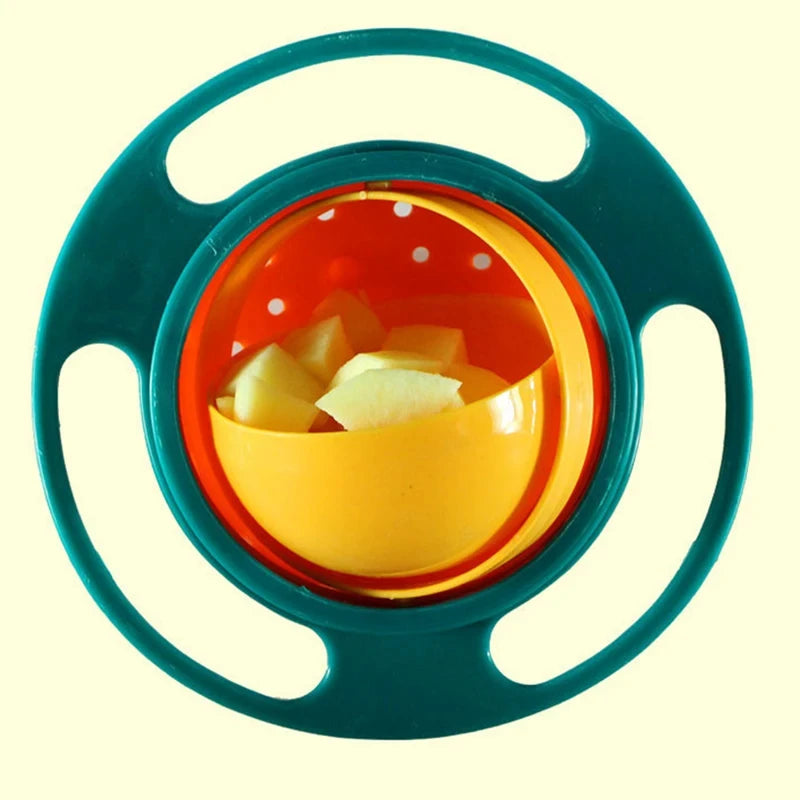 Baby Feeding Bowl Gyro Bowl 360 Degree Rotation Spill Resistant Feeding Dishes for Baby Training Children Spill-Proof