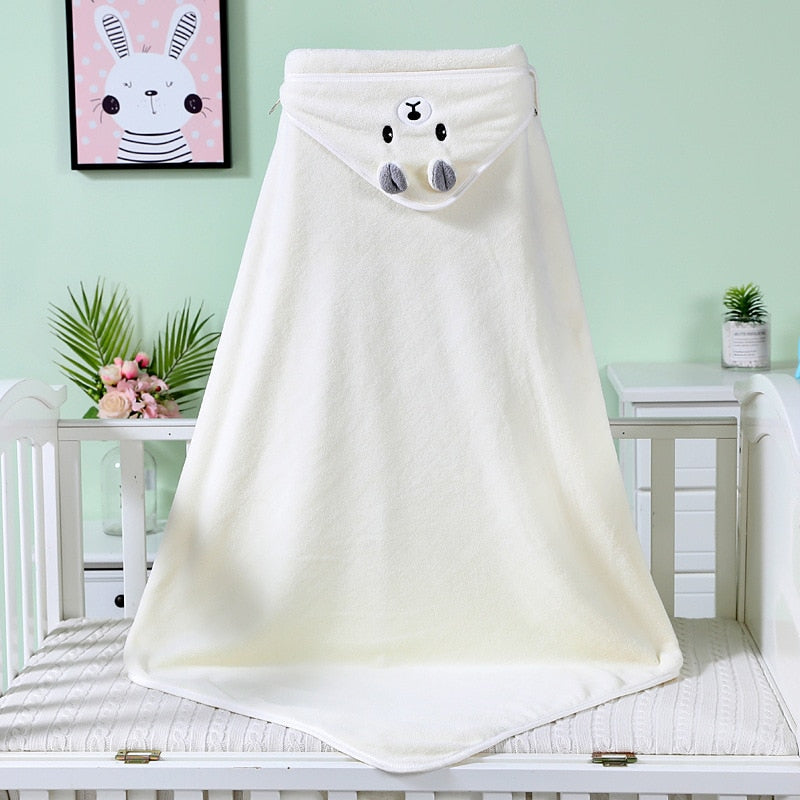 Cape de bain bébé coton biologique | BabyBath™