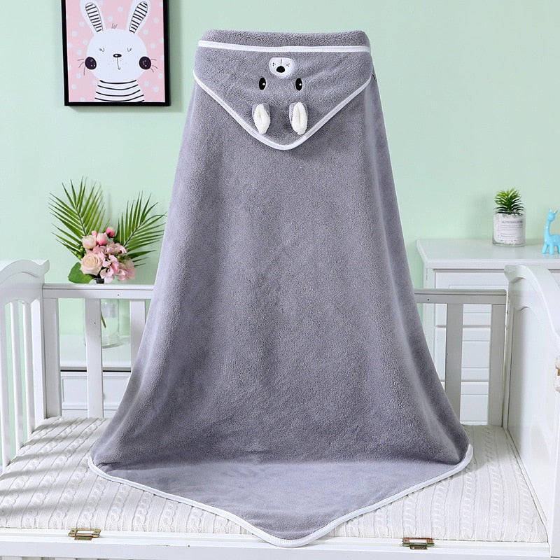 Cape de bain bébé coton biologique | BabyBath™